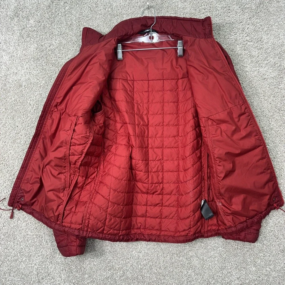 The North‎ Face ThermoBall Eco Jacket Mens Small Red Quilted Puffer Full Zip